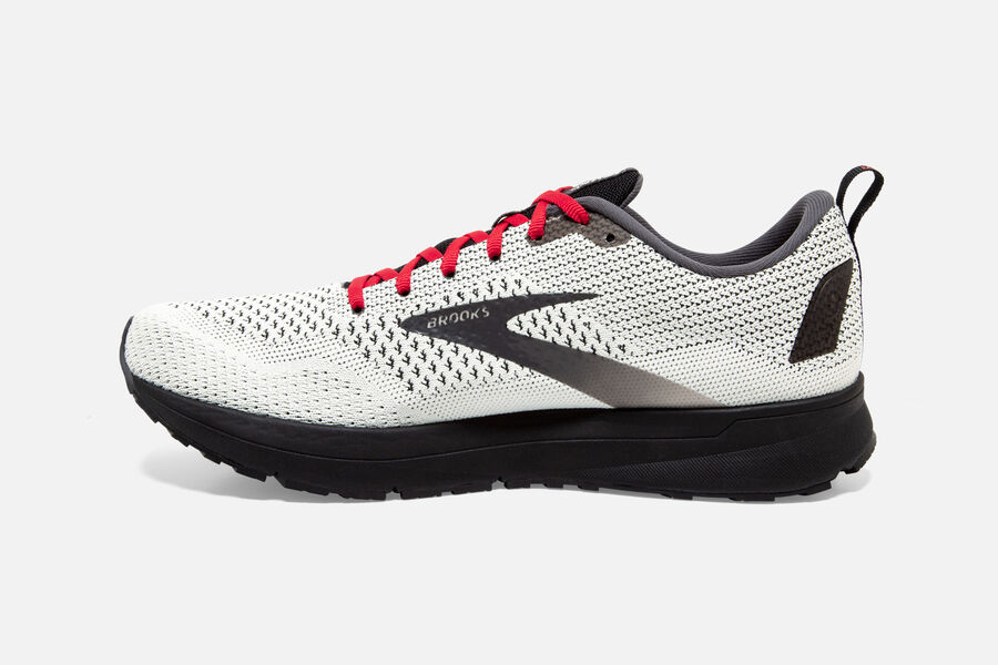 Brooks Revel 4 Road Running Shoes - Mens - White/Black/Red - DW8751690